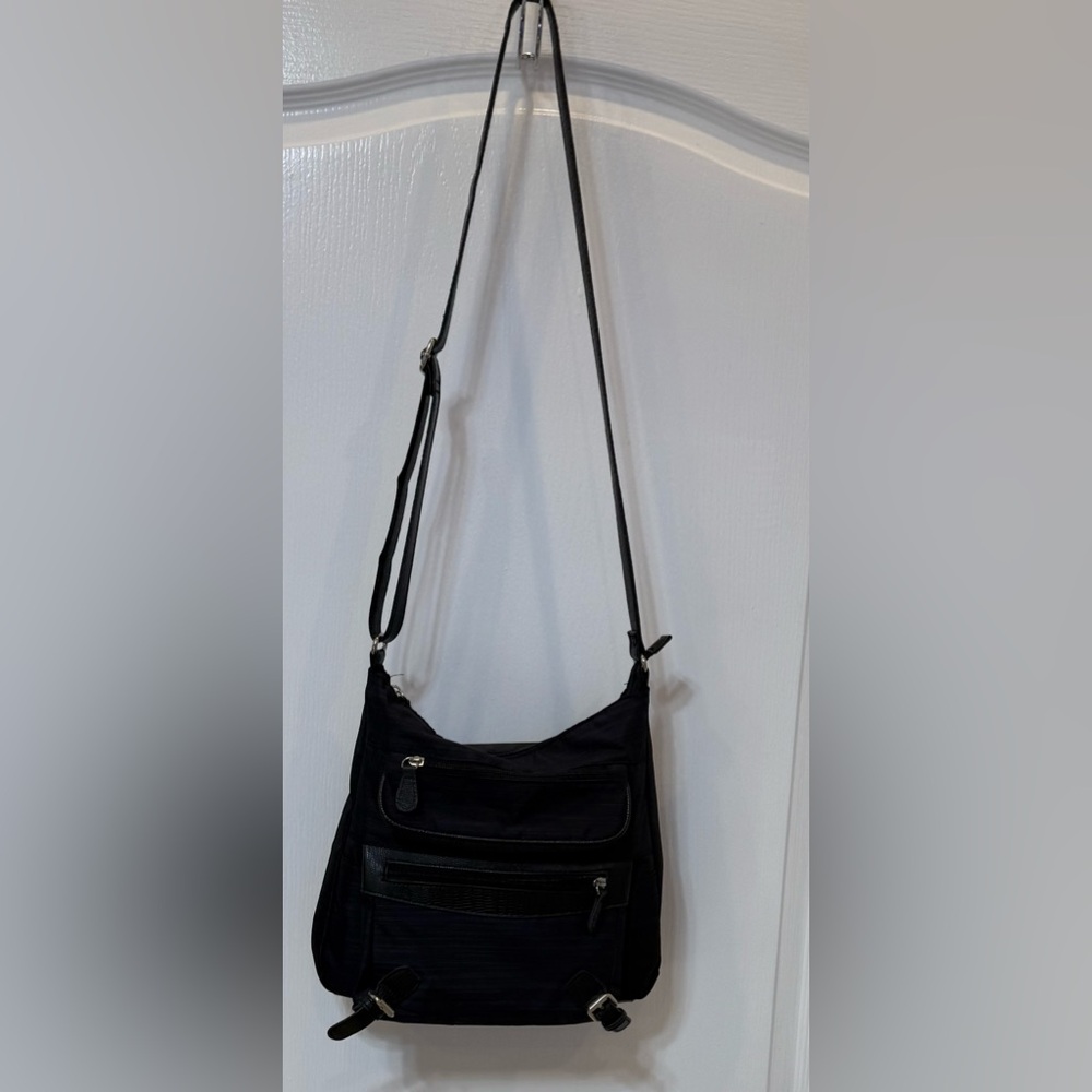 Imitation Leather Black Men's & Woman Crossbody Bag - Picture 5 of 6
